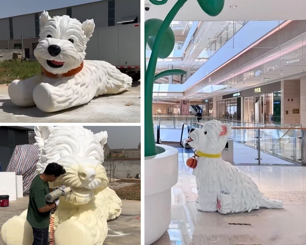 Foam Dog Animal Sculpture Park Decoration Factory Foam Dog Animal Sculpture Park Decoration Factory