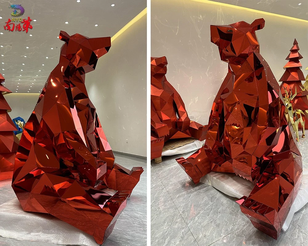 Acrylic Geometric Christmas Bear Made in China Acrylic Geometric Christmas Bear Made in China